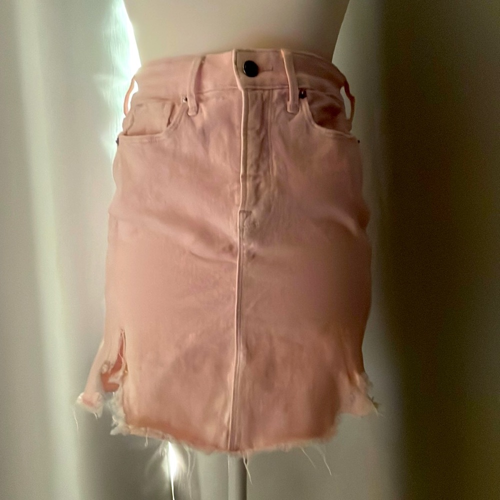 Good American Distressed Denim Mini
